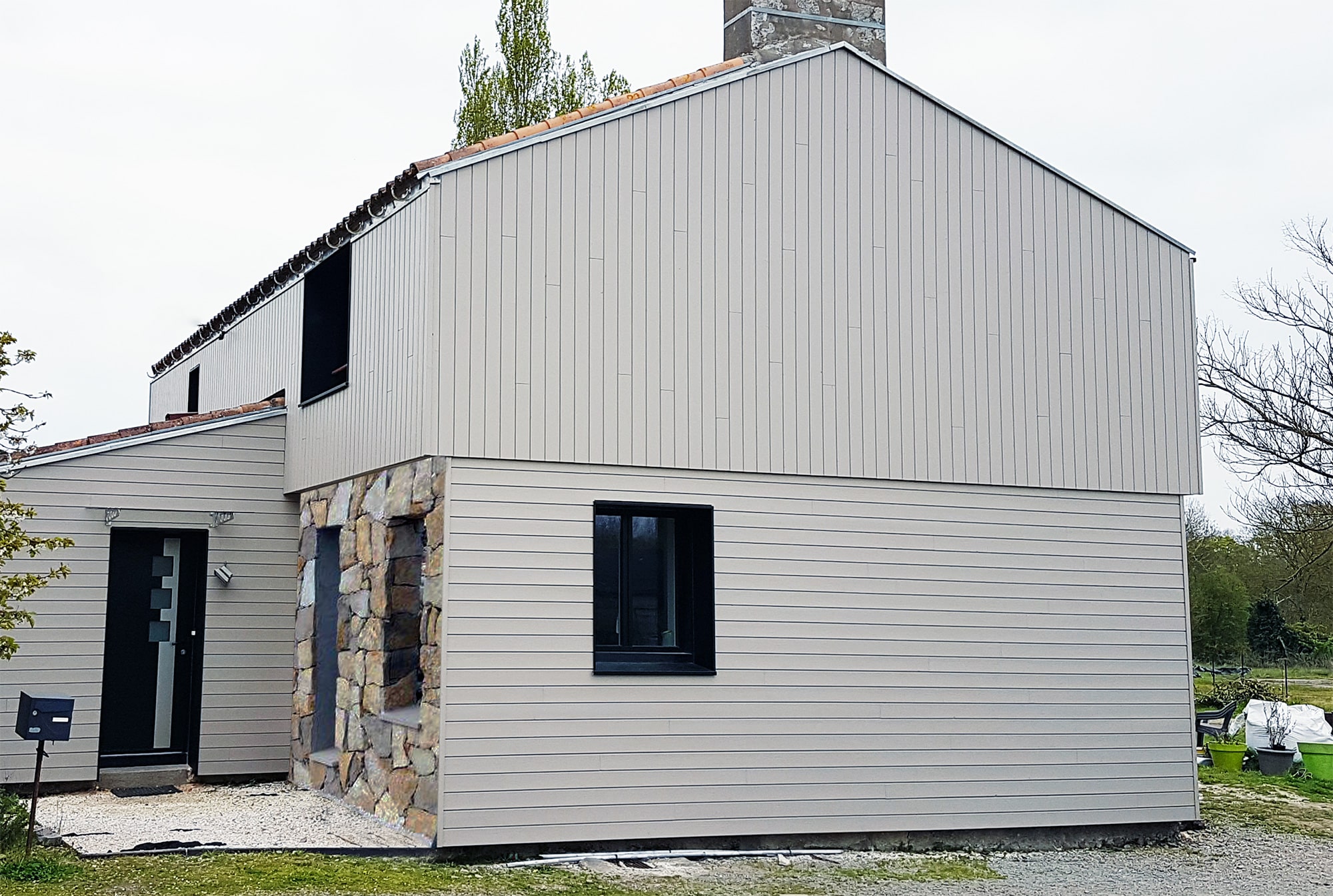 Isolation de maison bardage PVC 22