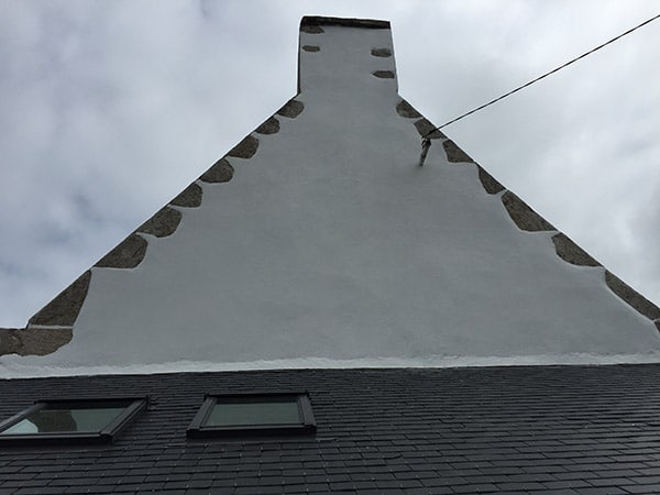 Ravalement de pignon de maison à Saint Brieuc
